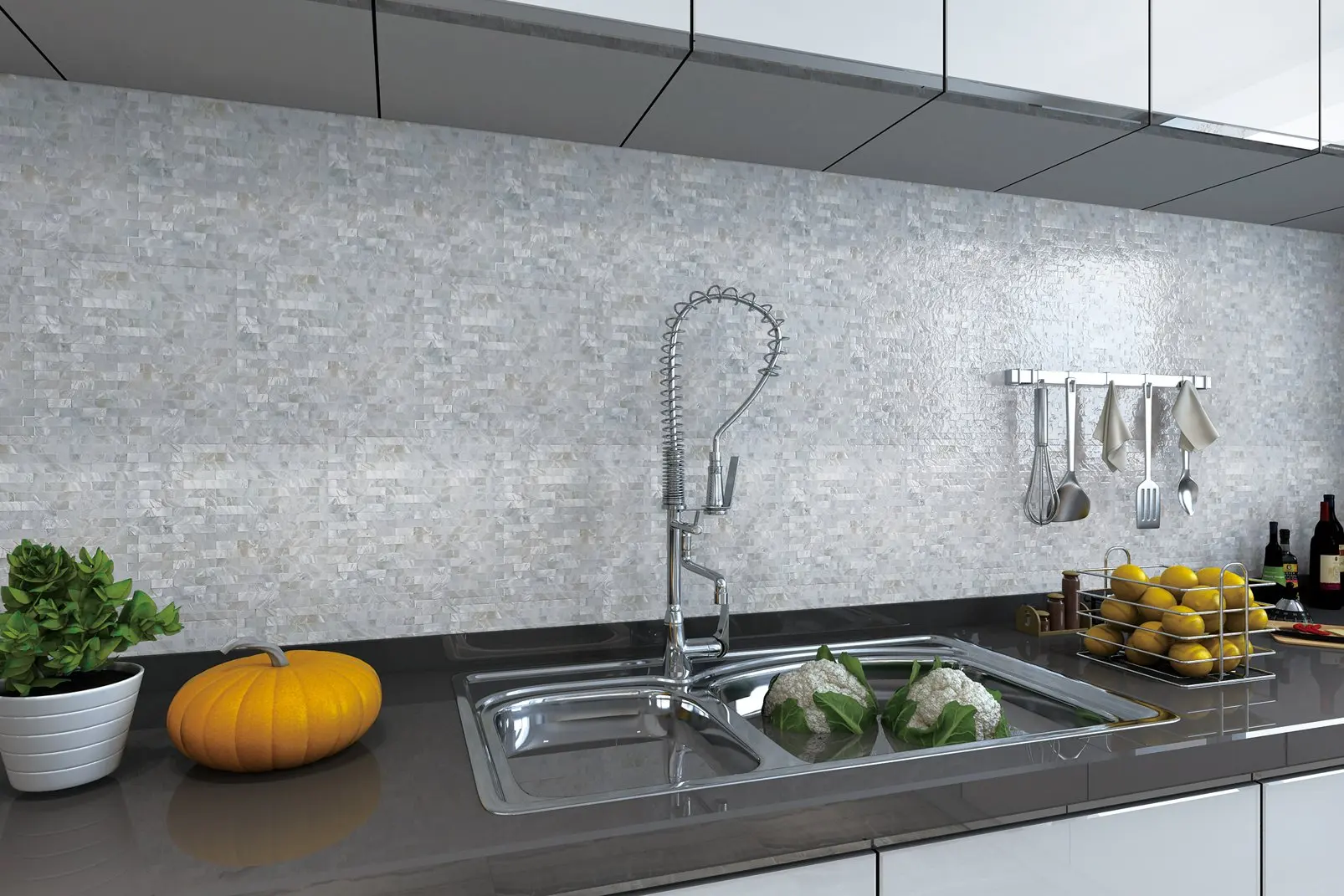 Peel and Stick Mother of Pearl Shell Tile Backsplash Kitchen Backsplash Peel and Stick in White Shell 12X12, 5 Sheets