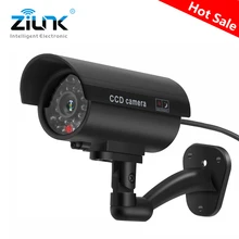 Cámara ficticia falsa bala impermeable cámara de vigilancia CCTV de seguridad interior al aire libre parpadeante LED rojo envío gratis