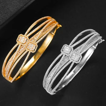 

missvikki Charm original design Stackable Bangle For Women Bridal Wedding Cubic Zircon Bracelet Party Jewelry 2020 HOT