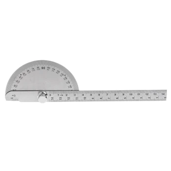 

2020 New 0-180 Degree Angle Ruler Round Head Rotary Protractor Adjustable Universal Stainless Steel Measuring Tool