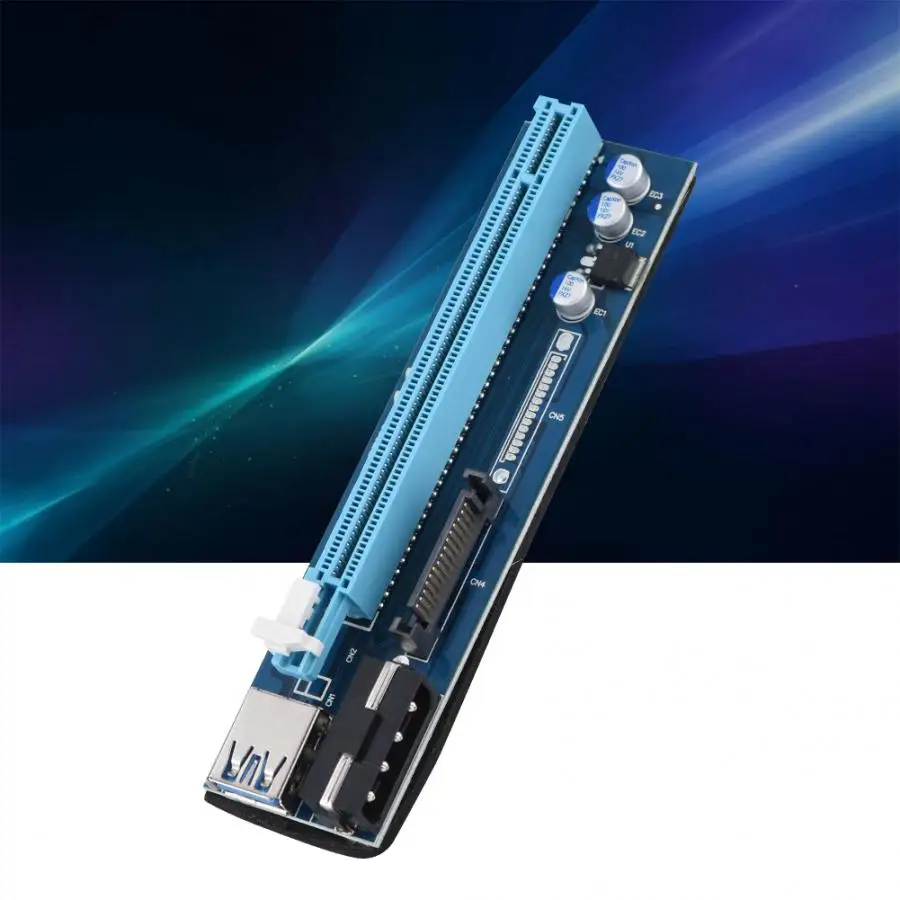 Телеобъектив 20X USB3.0 PCI-E 1x 16x удлинитель Riser Card Adapter 4Pin BTC кабель Лот len запчасти