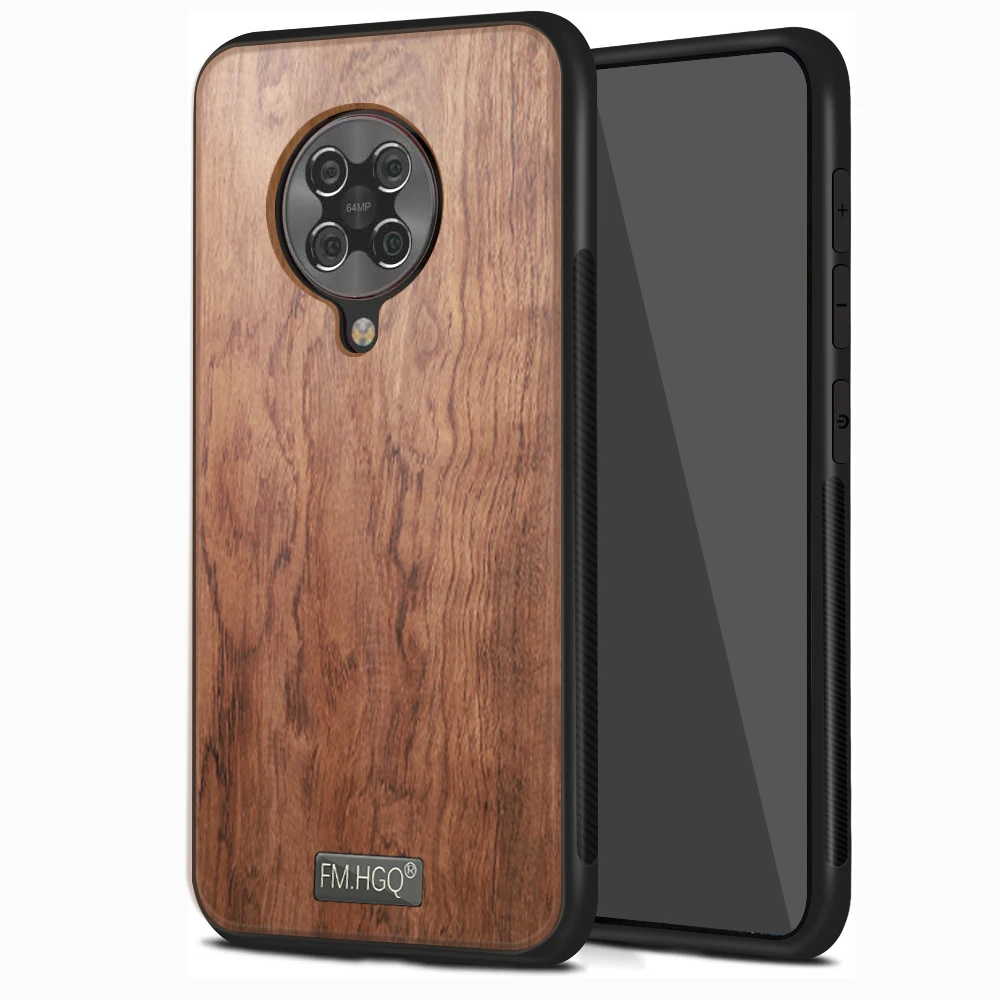 Чехол FM.HGQ для Xiaomi Redmi K30 K20 тонкий деревянный чехол-бампер из ТПУ Pro Магнитный чехол