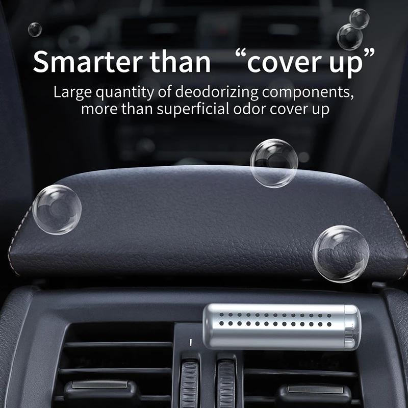 Автомобильный мини освежитель воздуха Baseus металлический с клипсой для