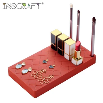 

Space Saving Lipstick Holder Silicone Makeup Brush Organizer Cosmetic Lip Gloss Display Holder Lip Eye Makeup Pencil Storage