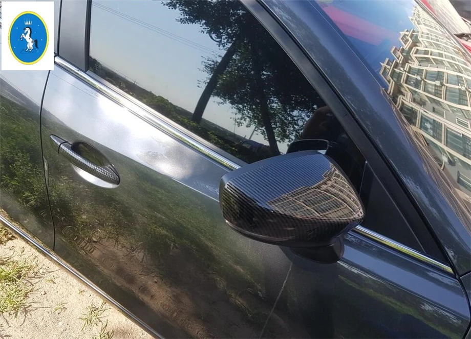 Yimaautotrims авто аксессуар крыло чехол зеркало заднего вида защита оболочка Крышка Накладка для Mazda 3 седан хэтчбек
