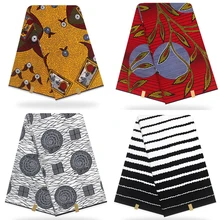 Высокое качество хлопок африканская ткань платье Голландский Воск Принт Анкара ткань шитье настоящий голландский настоящий воск 6 ярдов Новинка