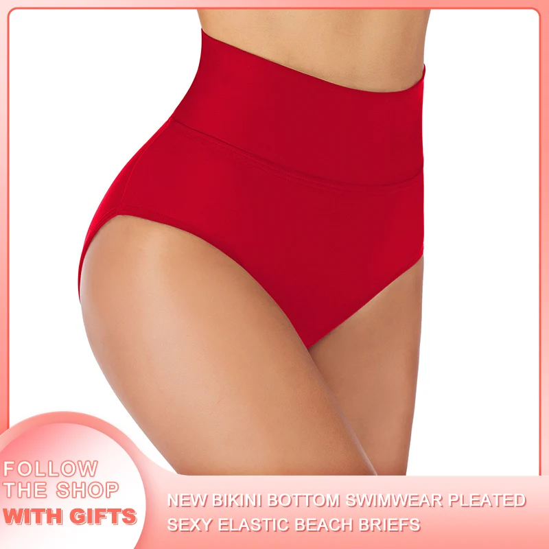 

Новинка 2021, женский купальник, женское бикини, купальник со складками, Женские сексуальные эластичные пляжные трусы