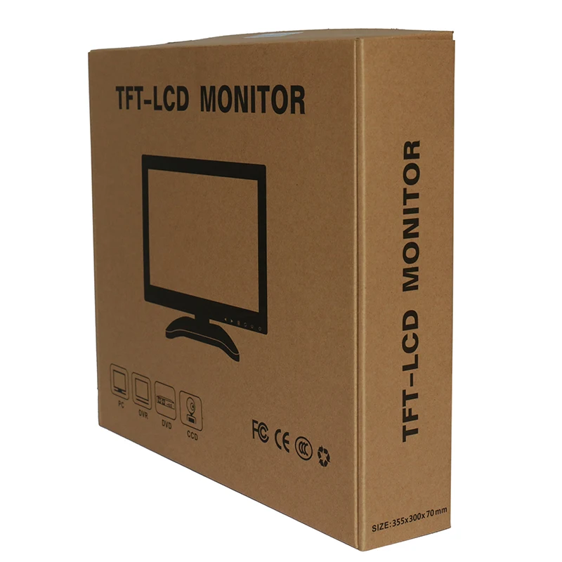 12 дюймов портативный HDMI монитор TFT ЖК-экран с AV HDMI BNC VGA вход ...