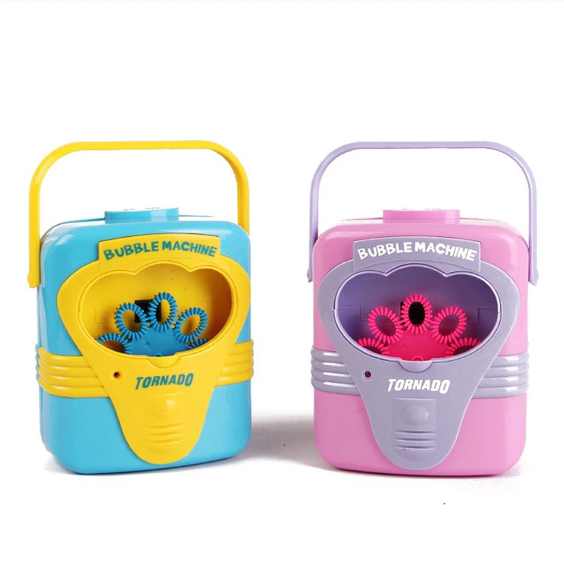 

Colorful Creative Magic Bubble Machine Automatic Music Bubble Maker Electric Children Indoor Outdoor Parties Toys