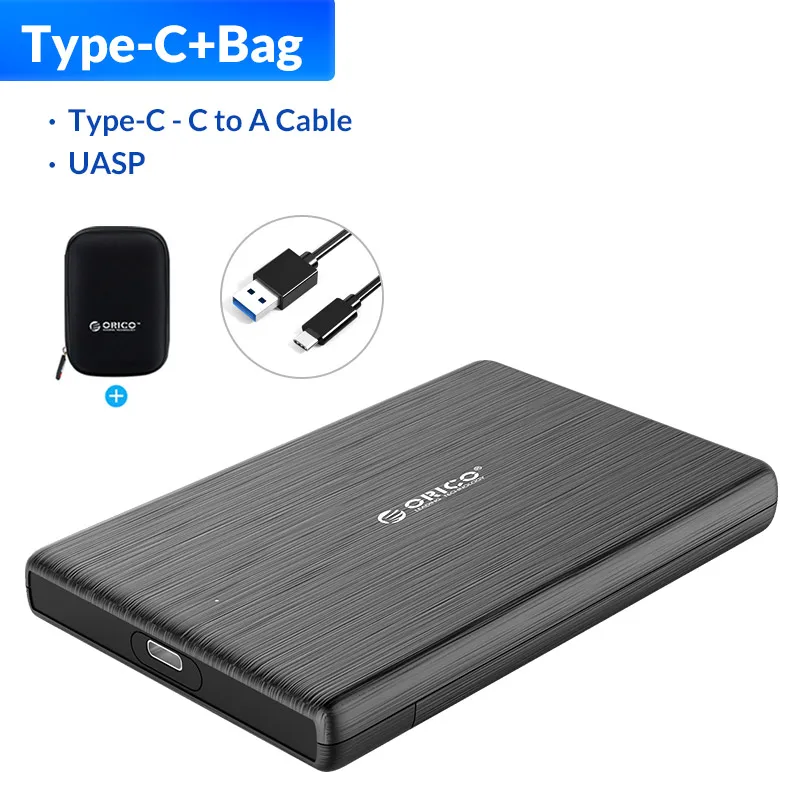 ORICO HDD Case 2.5 SATA to USB 3.0 Hard Drive Enclosure for SSD Disk HDD Box Type C 3.1 Case Support UASP HD External Hard Disk portable hard disk case HDD Box Enclosures