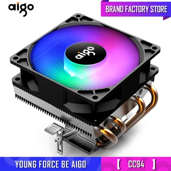 

AIGO CPU cooler Cooling TDP 280W 4 heatpipe CPU fan 3Pin PC Cooling 90mm fan Radiator heatsink/115X/775/1366/AM2+/AM3+/AM4/2011