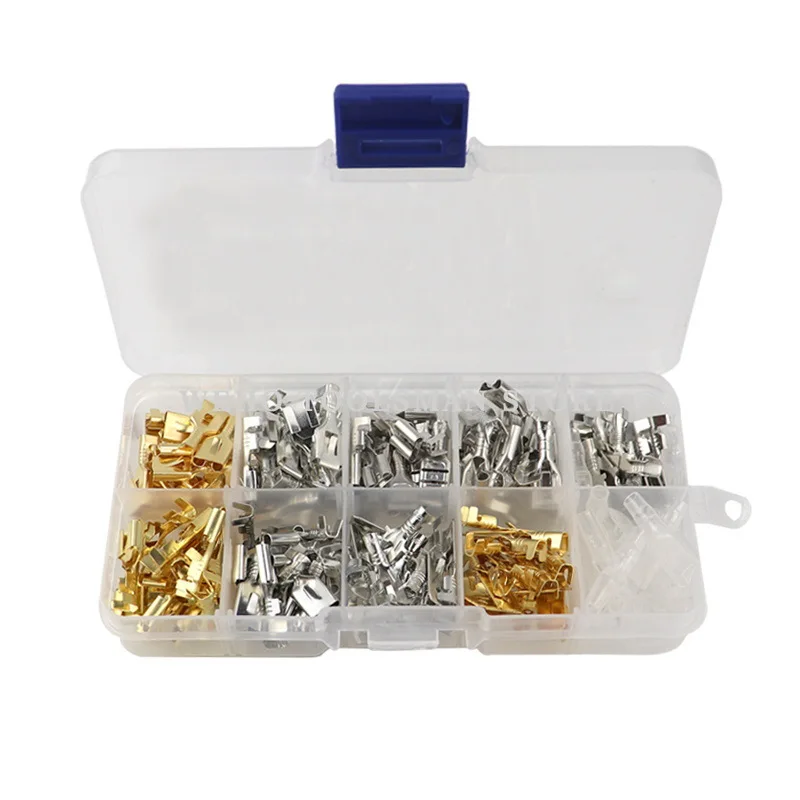150pcs-box-6-3-automobile-male-female-connector-tube-terminal-pliers-car-wire-Plugs-copper-terminal