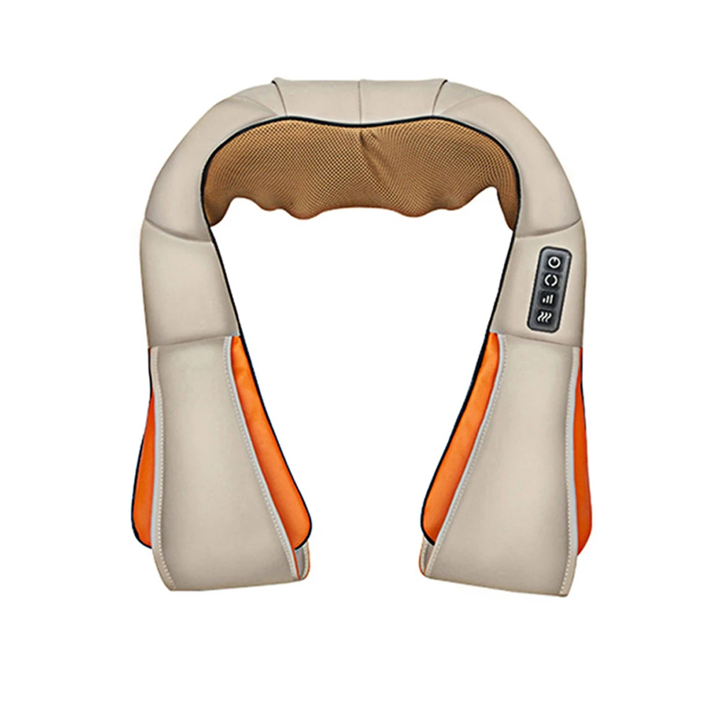 Multifunctional Massage Shawl Electric U Shaped Neck Back Shoulder Massager 3 Gears Infrared Heated Home Car Shiatsu Massager