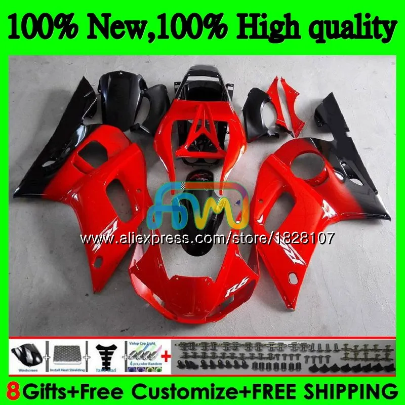 Средства ухода за кожей для YAMAHA YZF R6 R 6 600 YZF600 YZFR6 98 99 00 01 02 50BS. 18 YZF-600 YZF-R6 1998 Красный Черный 1999 2000 2001 2002 обтекатель - Цвет: No. 1