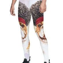 Ванкувер город здание собака бульдог брюки мужские влагоотводящие животик контроль модные вечерние с высокой талией компрессионная одежда р