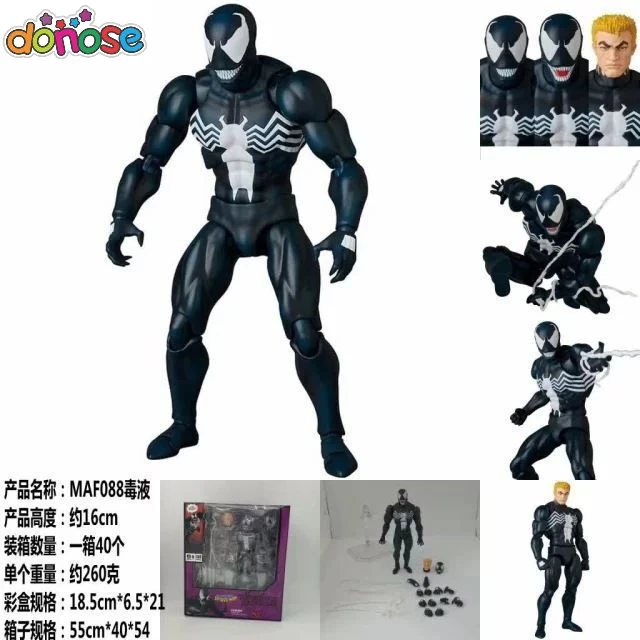 Mafex Venom 088 комикс версия изменение головы ПВХ фигурка Коллекция Модель Детская игрушка кукла