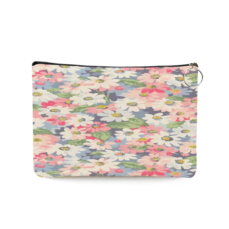Personal DIY Makeup Bag Pouch Women Canvas Cosmetic Bag Toiletries Organizer Wedding Birthday Party Gift Photo Text makeup organizer cosmetic bag cosmetic storage bag toiletry bag makeup bag cosmetic case