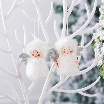 

Plush Boy Girl Doll Set Pendants Christmas Tree Decoration Hanging Ornaments Crafts Xmas New Year Party Wedding Home Decor 63284