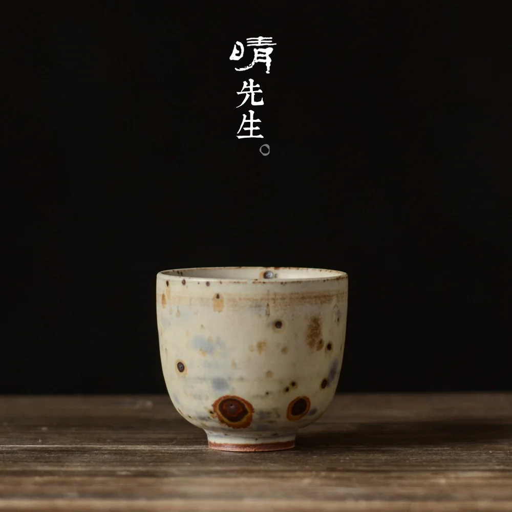 

Manual Coarse Tao Pinming Cup Ceramics Cup And Japanese Built Lamp Small Teacup Goods Cup Originality Finch Soda Cup Infusion Of