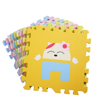

Floor Puzzles Play Mat Cartoon Animal Pattern Interlocking Tiles Waterproof PE Mats For Baby Play Gym Crawling Mats 30*30*1.3cm