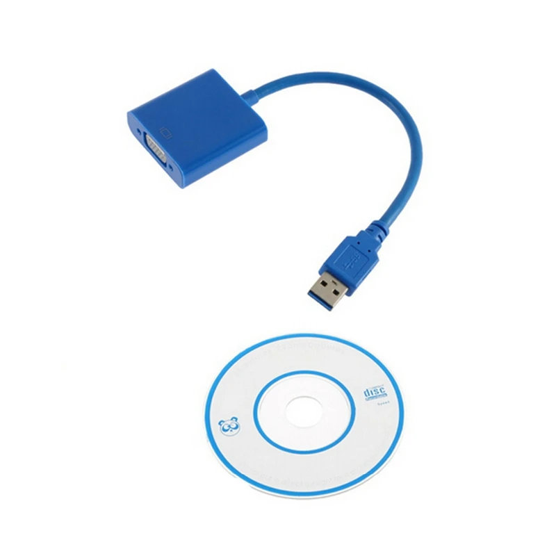 USB 3,0 к VGA Мульти-дисплей адаптер конвертер USB 3,0 к VGA видео Графическая карта кабель