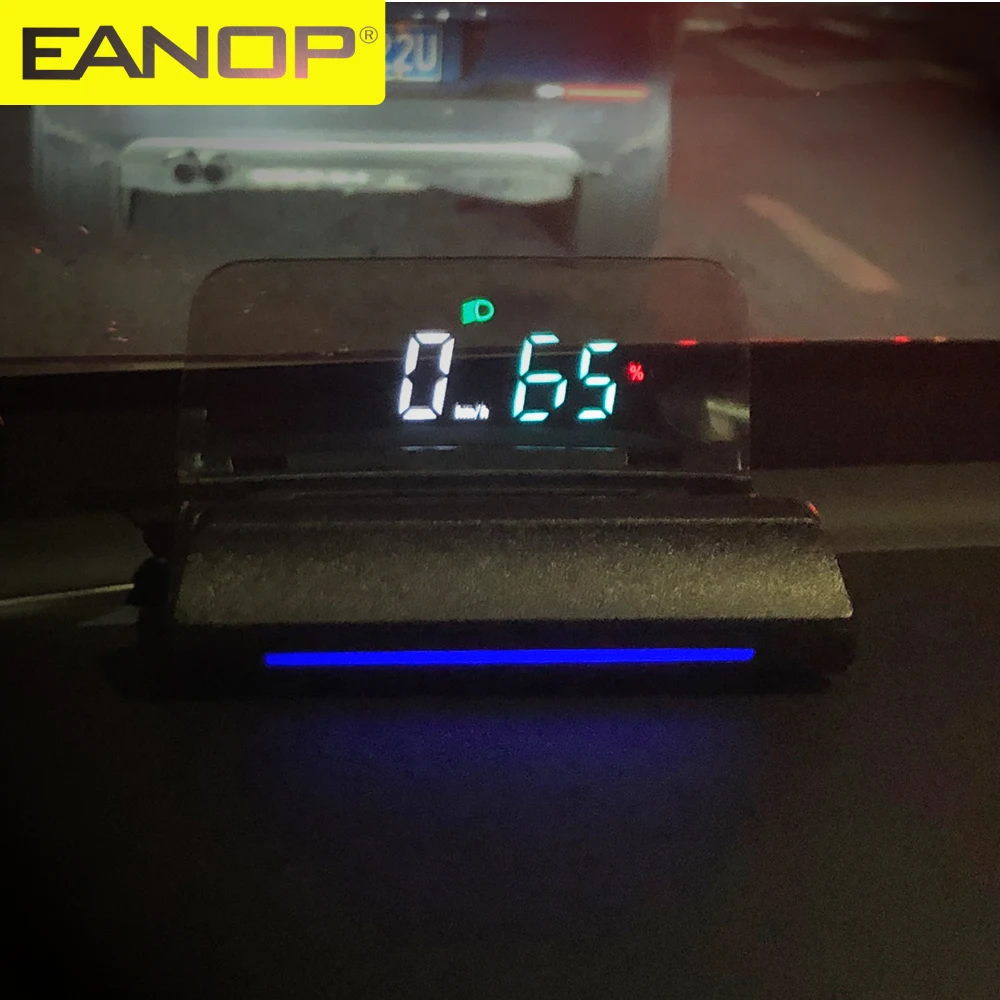 Eanop Hud Windshield Speed Projector Security Alarm Speedometer For Tesla Model 3 Turning Gear