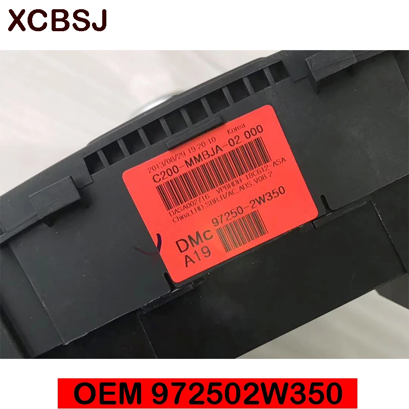 Climate Control Heater Controller Hazard Light Switch A/C Air Conditioning Controller For Hyundai Santa Fe DM 13-16 972502WXXX