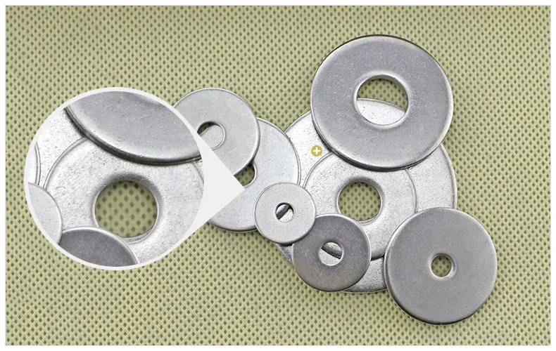 GB848 304 stainless steel flat washer thin washer thickened washer large side small side flat washer meson 50PCS