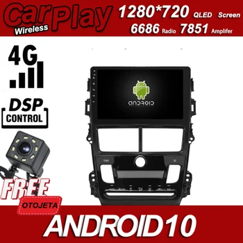 

Zinc Alloy Case Car Android 10 Player for Toyota Vios 2018 stereo Multimedia Wireless Carplay Bluetooth GPS Radio Head Unit