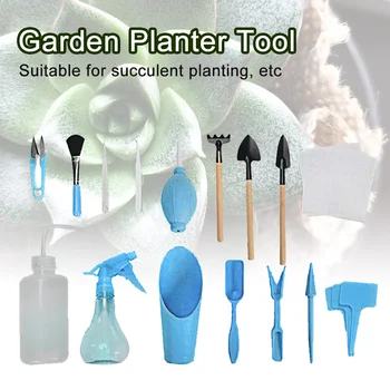 

12/16pcs Garden Planter Kit Succulent Planting DIY Tool Set Transplant Seedling Tool Bonsai Fertilizer Drilling Device
