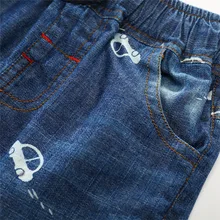 Летние повседневные шорты для мальчиков и девочек детские ковбойские шорты нового стиля с мультяшным автомобилем