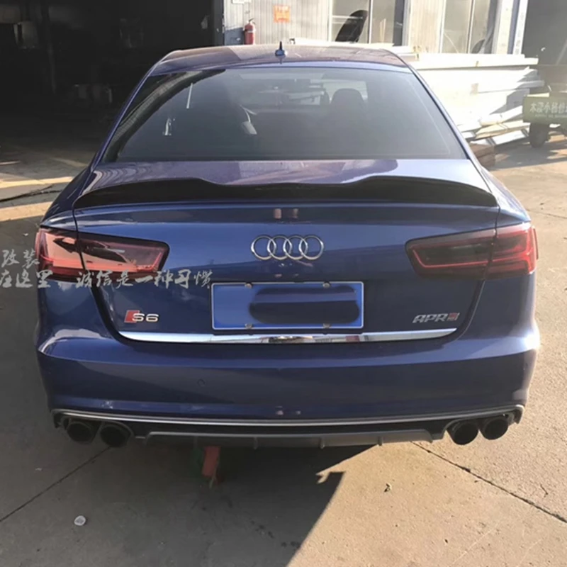 Спойлер из углеродного волокна автомобильные аксессуары для Audi A6 C7 спойлер 2011 2012