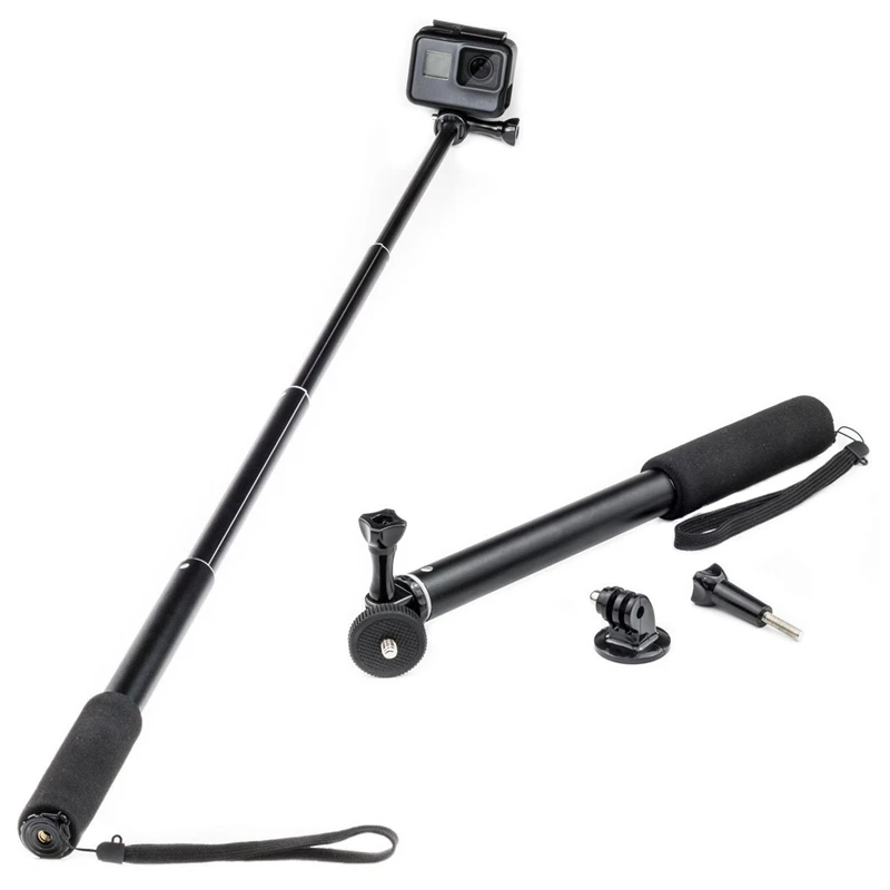 Выдвижная селфи-палка монопод для Gopro Hero 7 6 5 4 3+ 3 Экшн-камера Go Pro Hd