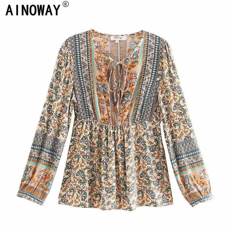 Bohemian blouses for women Clearance