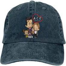 Ace family головные уборы Регулируемая винтажная Потертая джинсовая кепка-бейсболка