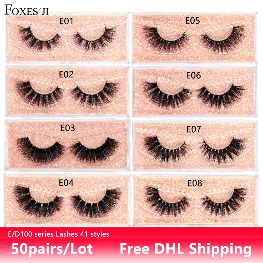 FOXESJI 50pairs Mink Lashes False Eyelashes Cruelty free Thick Cross Soft Faux Cils Eyelashes Fluffy 3D Lashes Makeup Eyelash FOXESJI 50pairs Mink Lashes False Eyelashes Cruelty free Thick Cross Soft Faux Cils Eyelashes Fluffy 3D Lashes Makeup Eyelash
