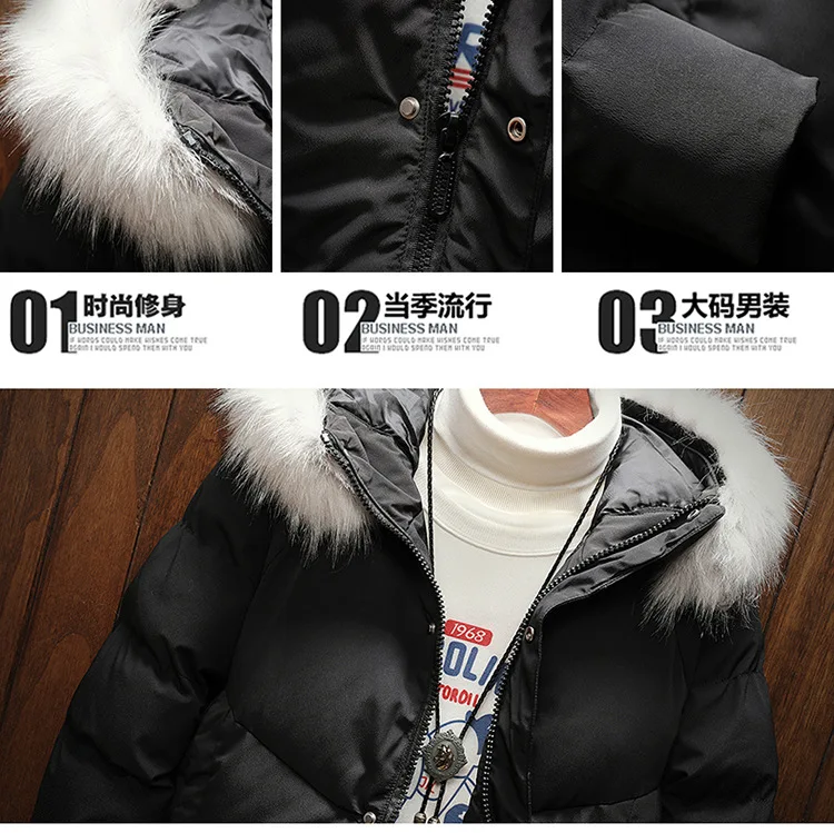 Macheda-My19365-w110 Polyester Winter New Style Large Size Cotton-padded Clothes Men's