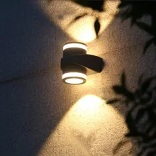 12/14W движения Сенсор Водонепроницаемый светодиодный настенный светильник Открытый сад крыльцо бра Villa Hotel балкон коридор лестница светильник