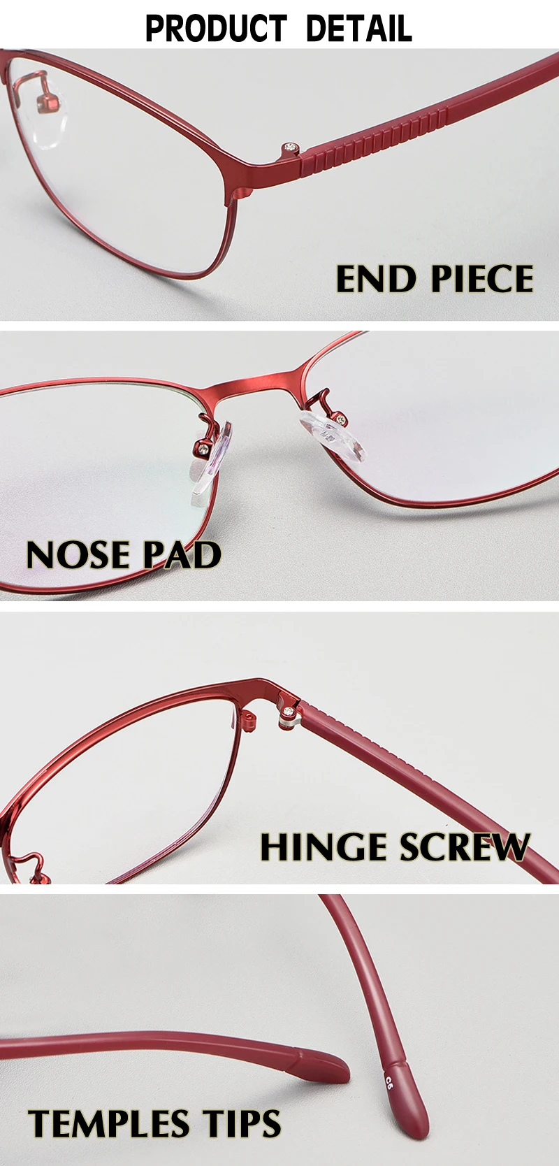 Красные рецептурные линзы используют свет гибкая рама корректирующие очки при близорукости рамка для женщин качественные очки