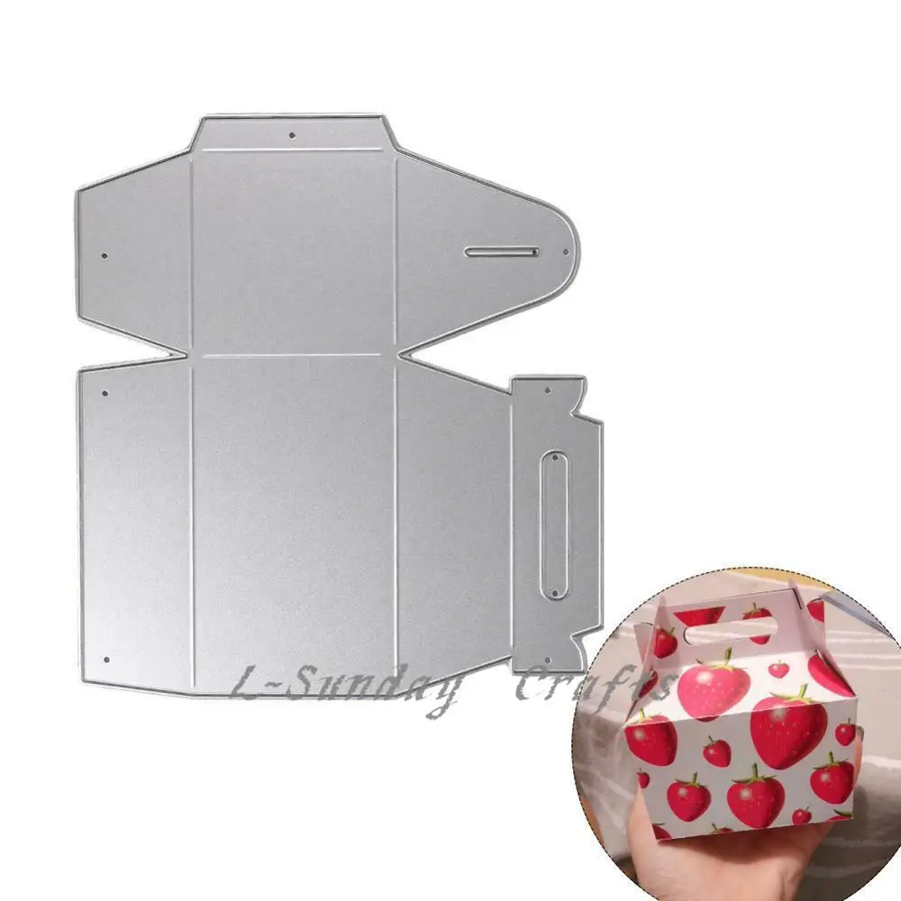 L-Sunday Crafts Die Cuts Beautiful Candy Gift Box Metal Cutting Dies Stencils Scrapbooking Embossing Paper Crafts Making