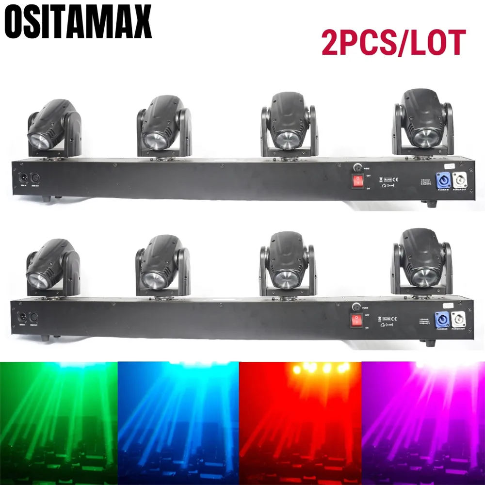 2 шт. Lyre светодиодный диско-луч вращающийся головной свет 4x10 Вт RGBW или белый