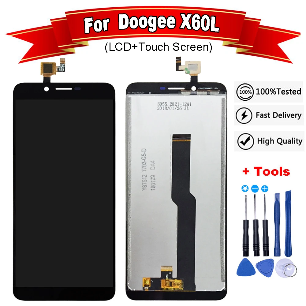 5 дюймов Для Doogee X60L ЖК дисплей Дисплей + инструмент для ремонта сенсорного экрана