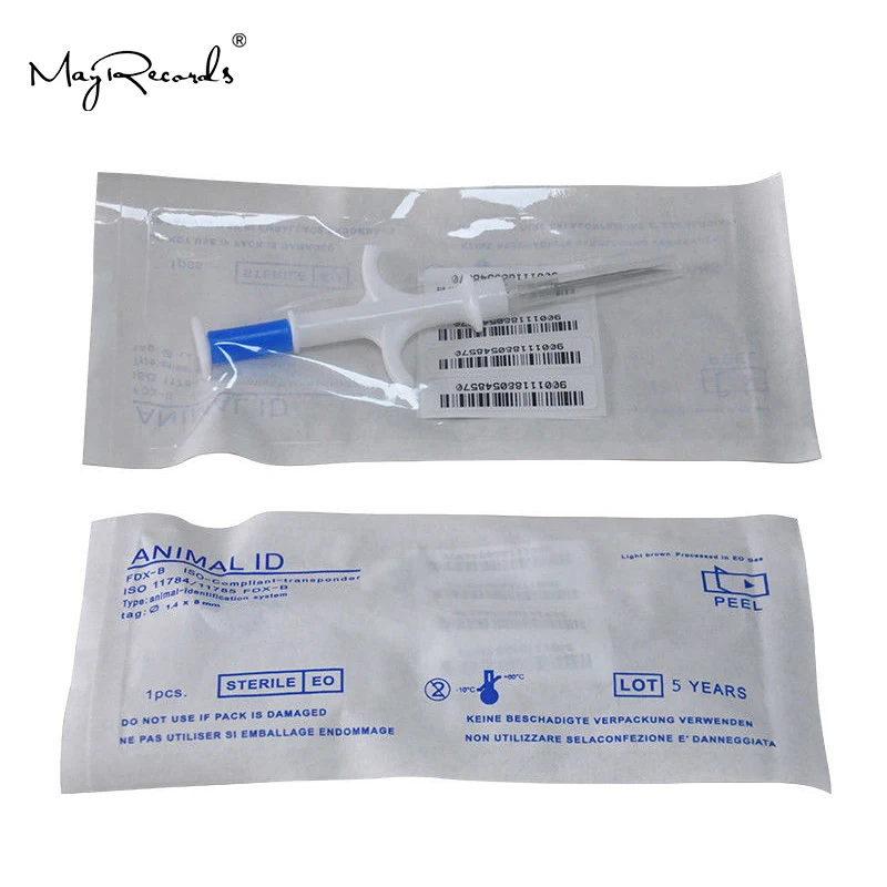 Микрочипы для домашних животных 1 4*8 мм ISO11784/785|IC/ID карты| |
