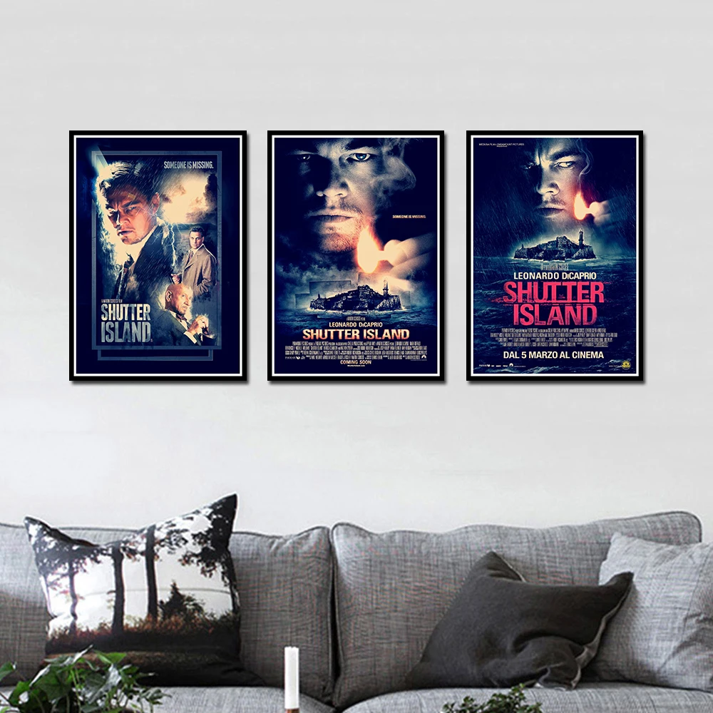 

Shutter Island Poster Decorative DIY Wall Canvas Sticker Home Bar Art Posters Decor