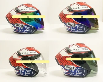 

Motorcycle helmet Anti-UV PC visor Lens for shoei open face full face helmet visor mirror Lens