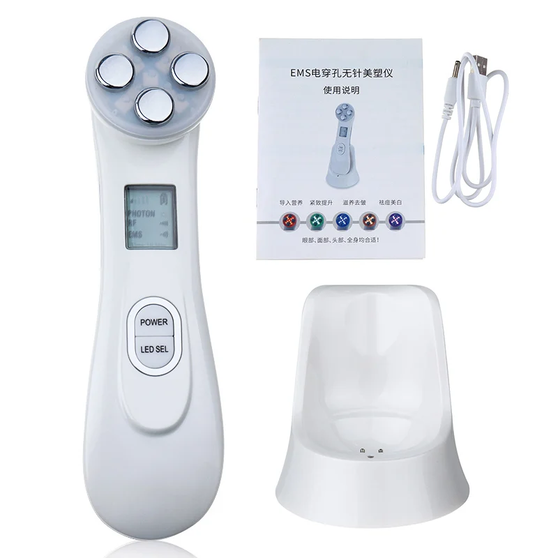 

RF&EMS Radio Frequency Mesotherapy Electroporation Beauty instrument LED Photon Face Skin firmming Rejuvenation Wrinkle Remover