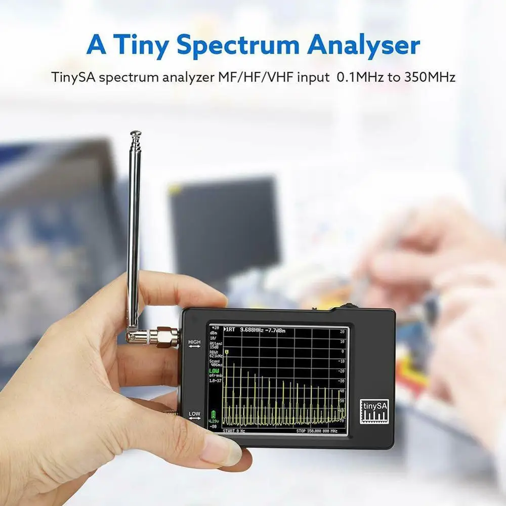 TinySA  м 2.8 ġ ġ ũ м, 100KHz-350MHz ÷ Է  ļ C0M2