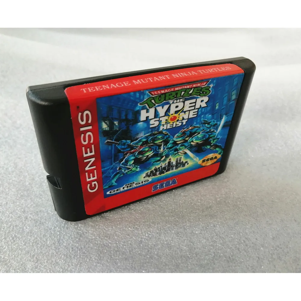 Картридж TURTLES THE HYPER STONE HEIST-16 bit MD Games для консоли MegaDrive Genesis