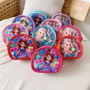 

Fashion PVC Princess Elsa Handbag Cute Mini Bag Children Cartoon Messenger Bags For Girls Kids Tote Girls Shoulder Bags