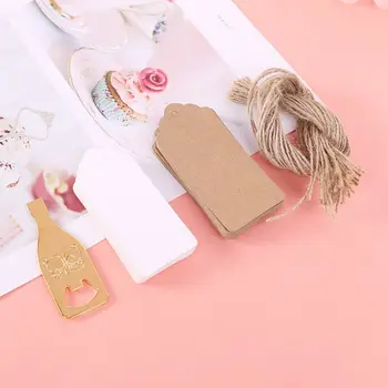 

10 Sets Vintage Beer Bottle Opener with Card Tag Birthday Wedding Party Favors